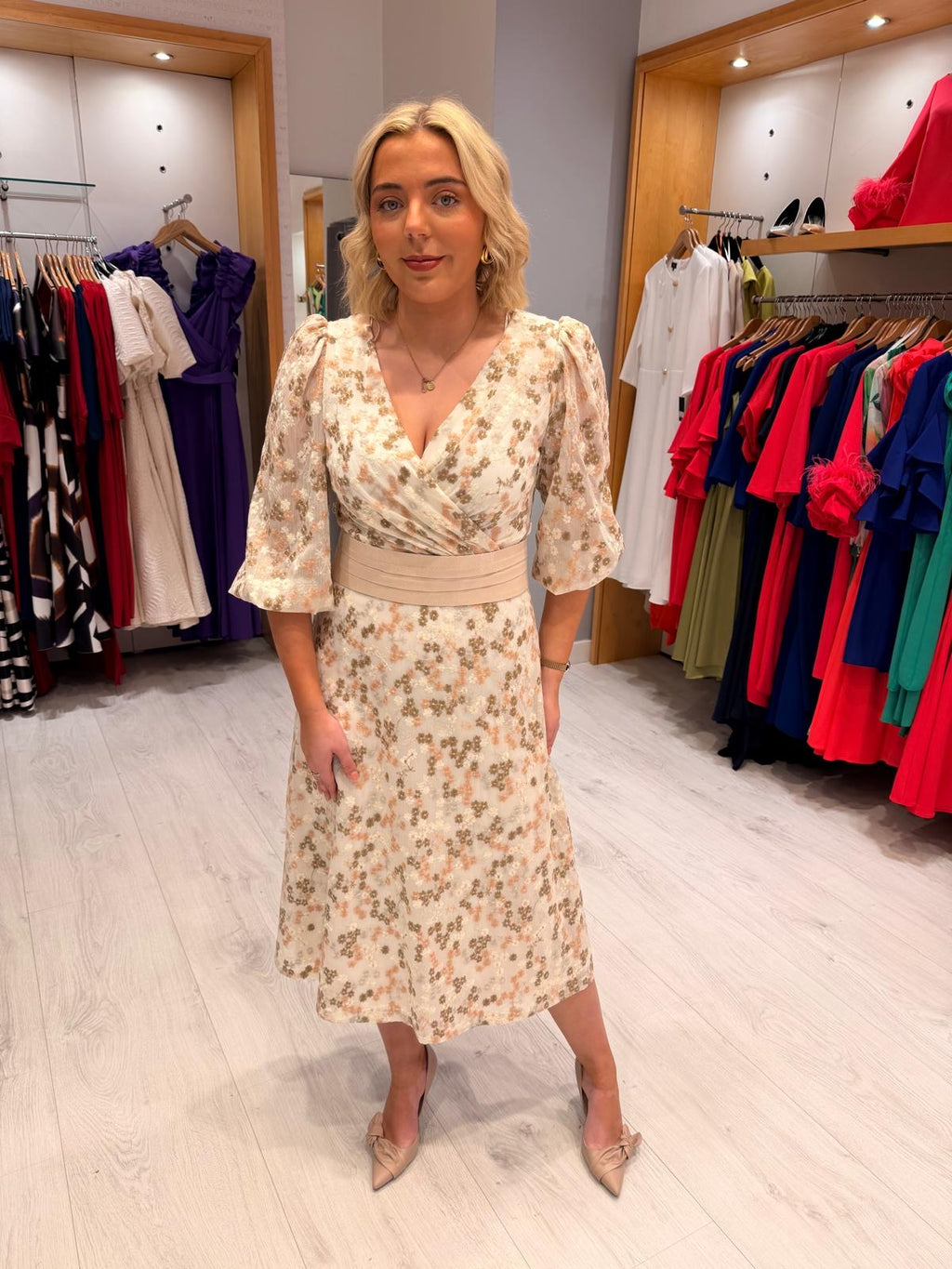 Rolemode Floral Midi Dress