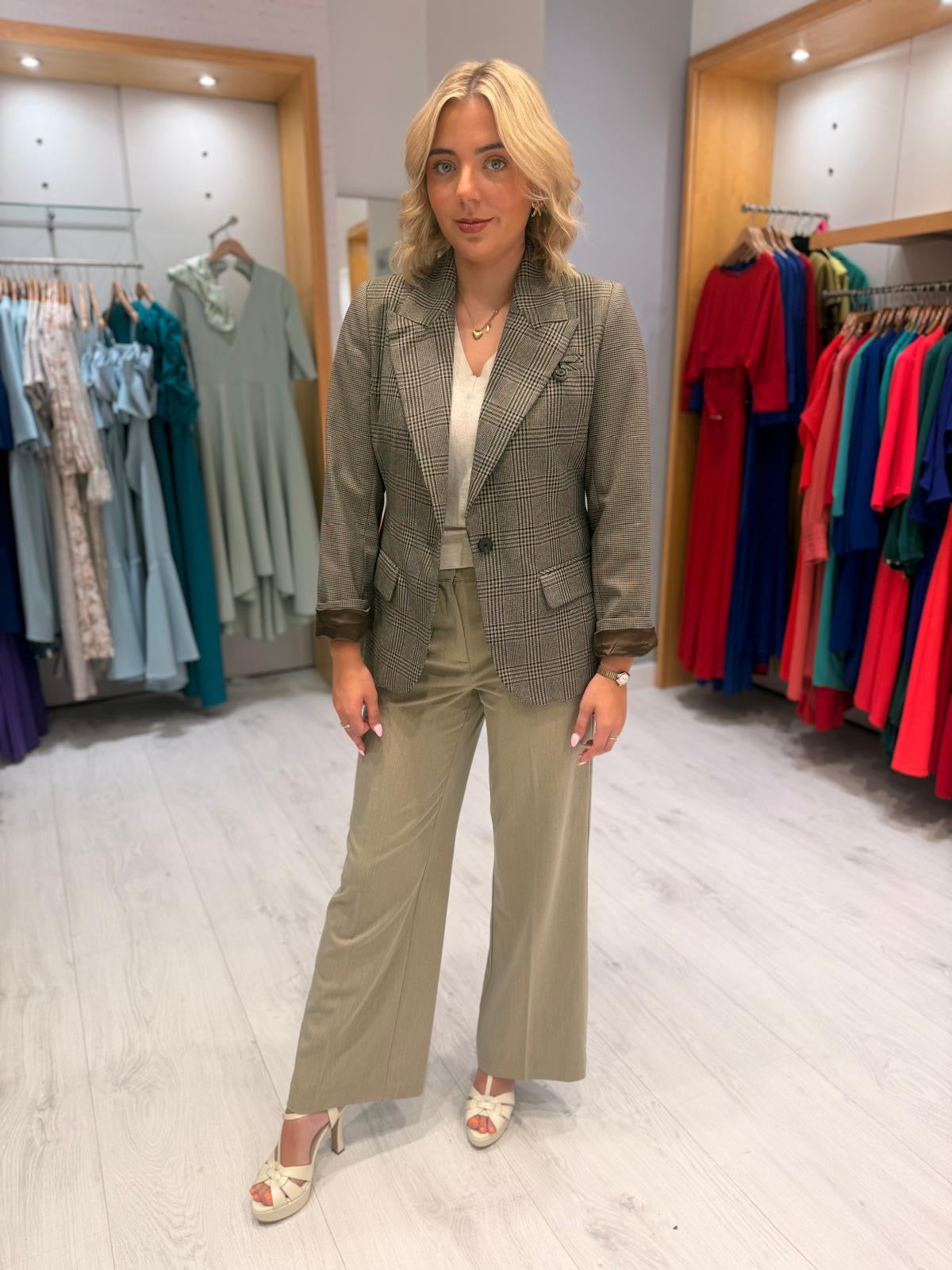 Co'Couture Checked Blazer