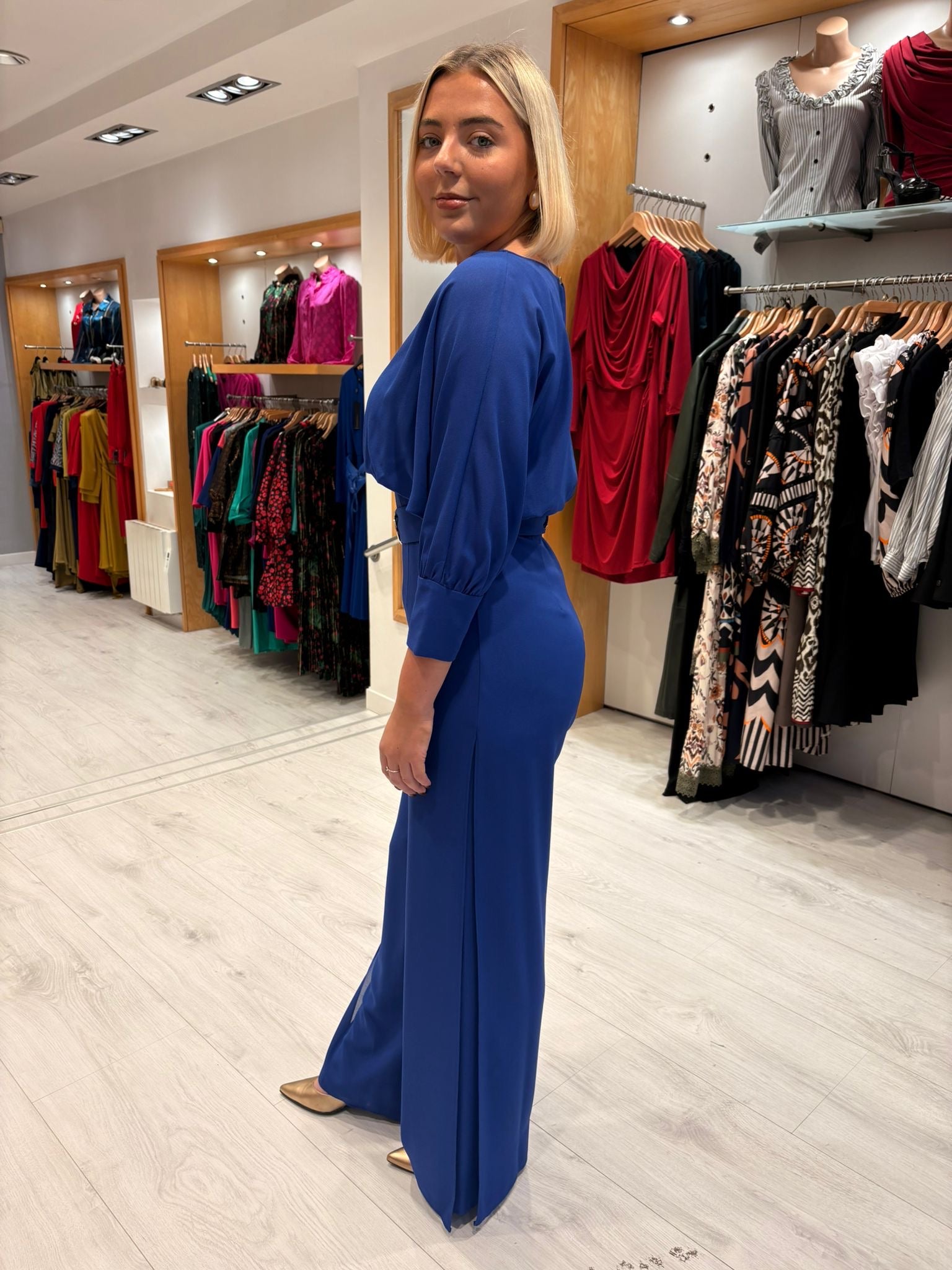 Moncho Heredia Royal Belted Wide-Leg Jumpsuit