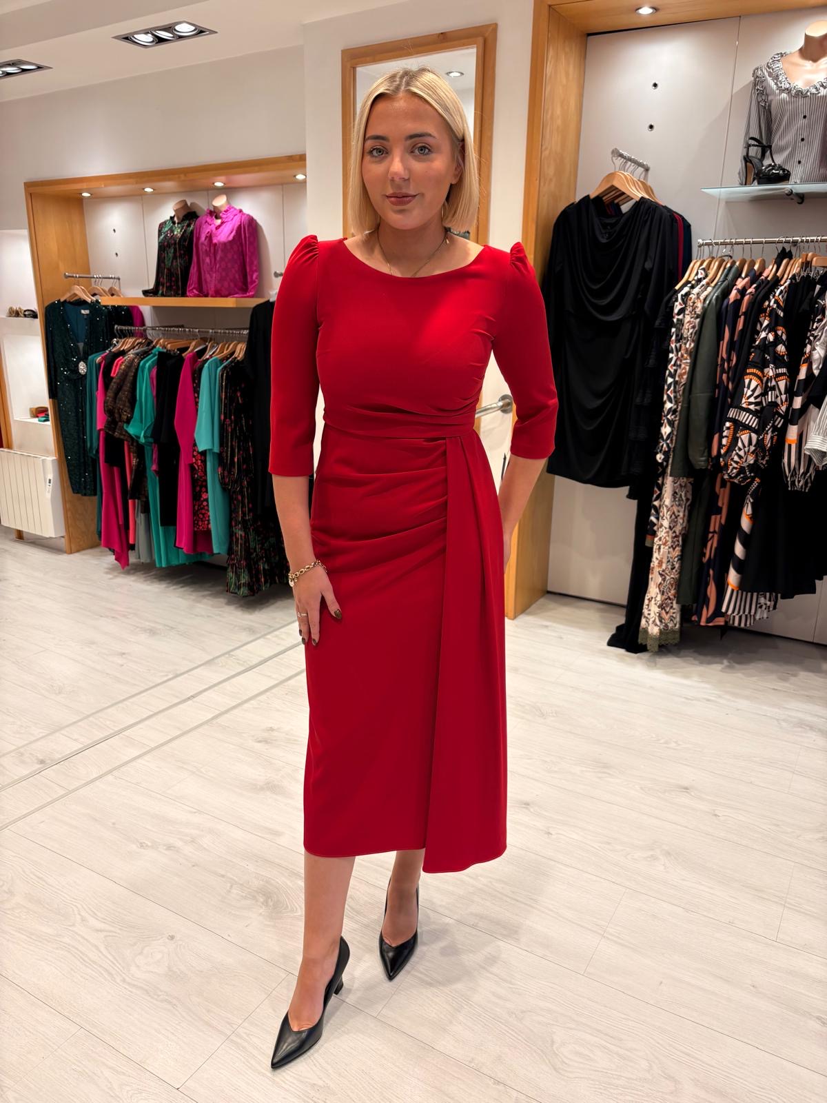 Rolemode Classic Ruby Draped Dress