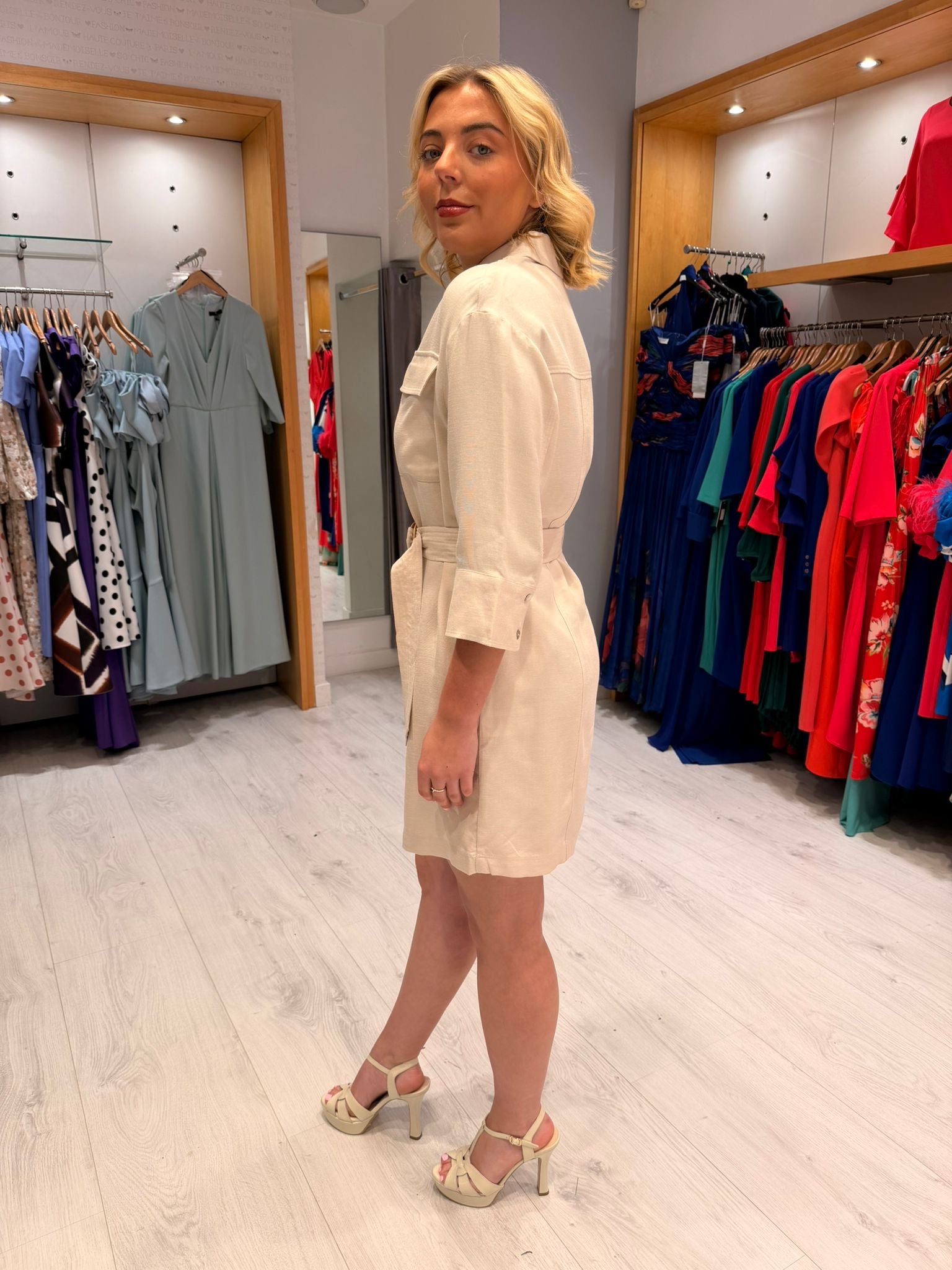 Yaya Cream Dress