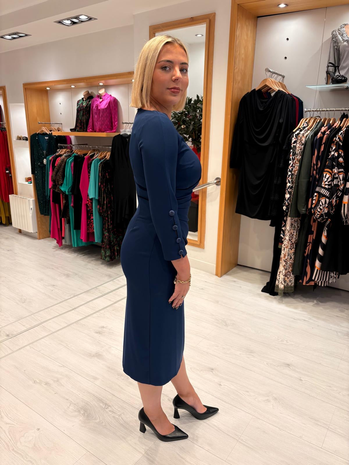 Rolemode Navy Long-Sleeve Dress