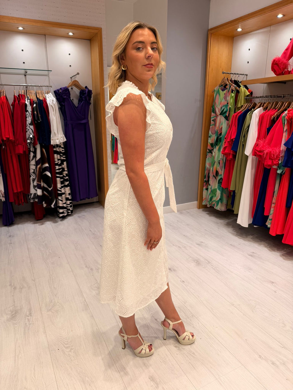 Smashed Lemon White Dress