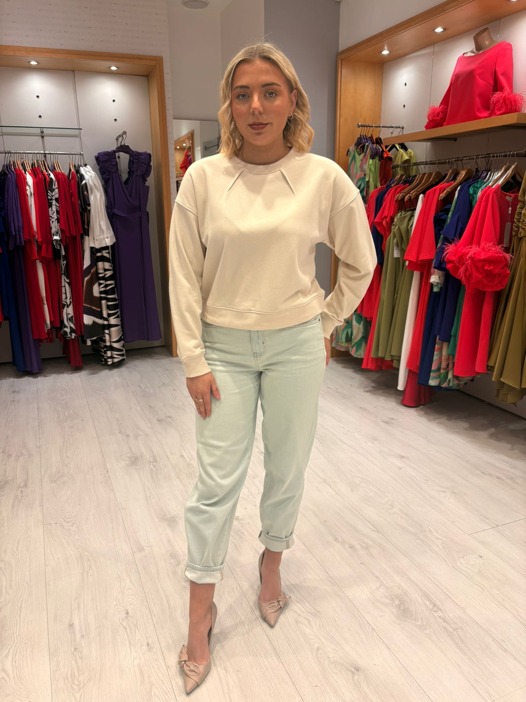 Yaya Cream Sweater