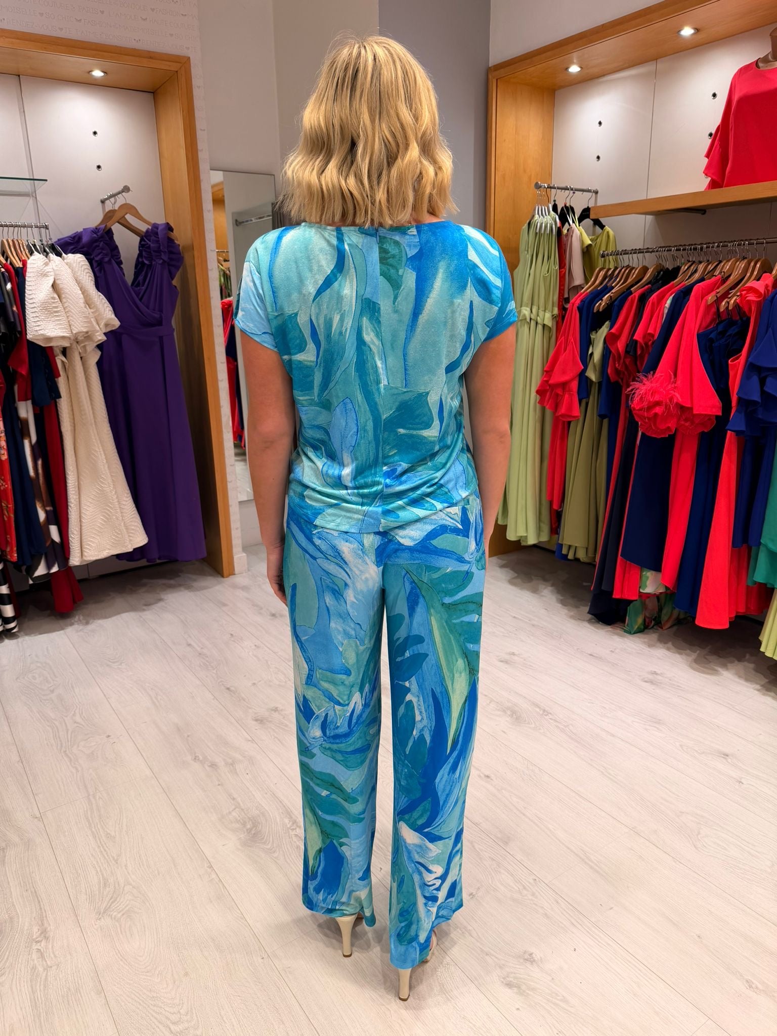K Design Blue Jumpsuit