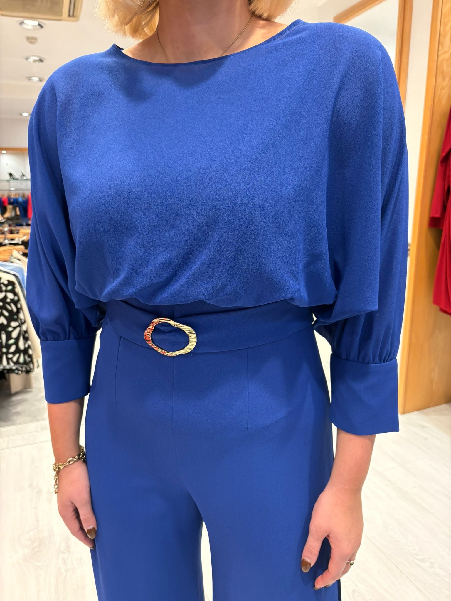 Moncho Heredia Royal Belted Wide-Leg Jumpsuit