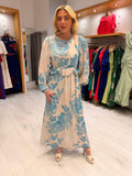 St Tropez Blue Ruffle Dress