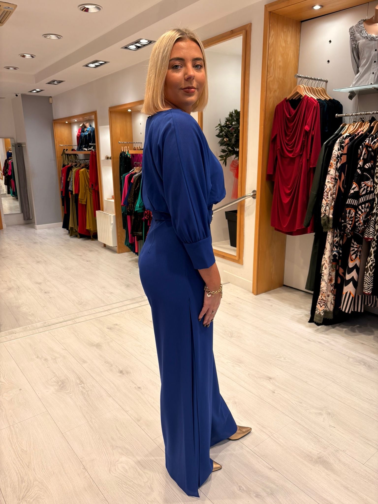 Moncho Heredia Royal Belted Wide-Leg Jumpsuit