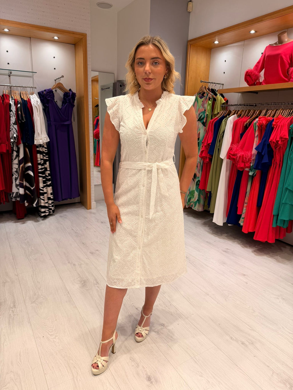 Smashed Lemon White Dress