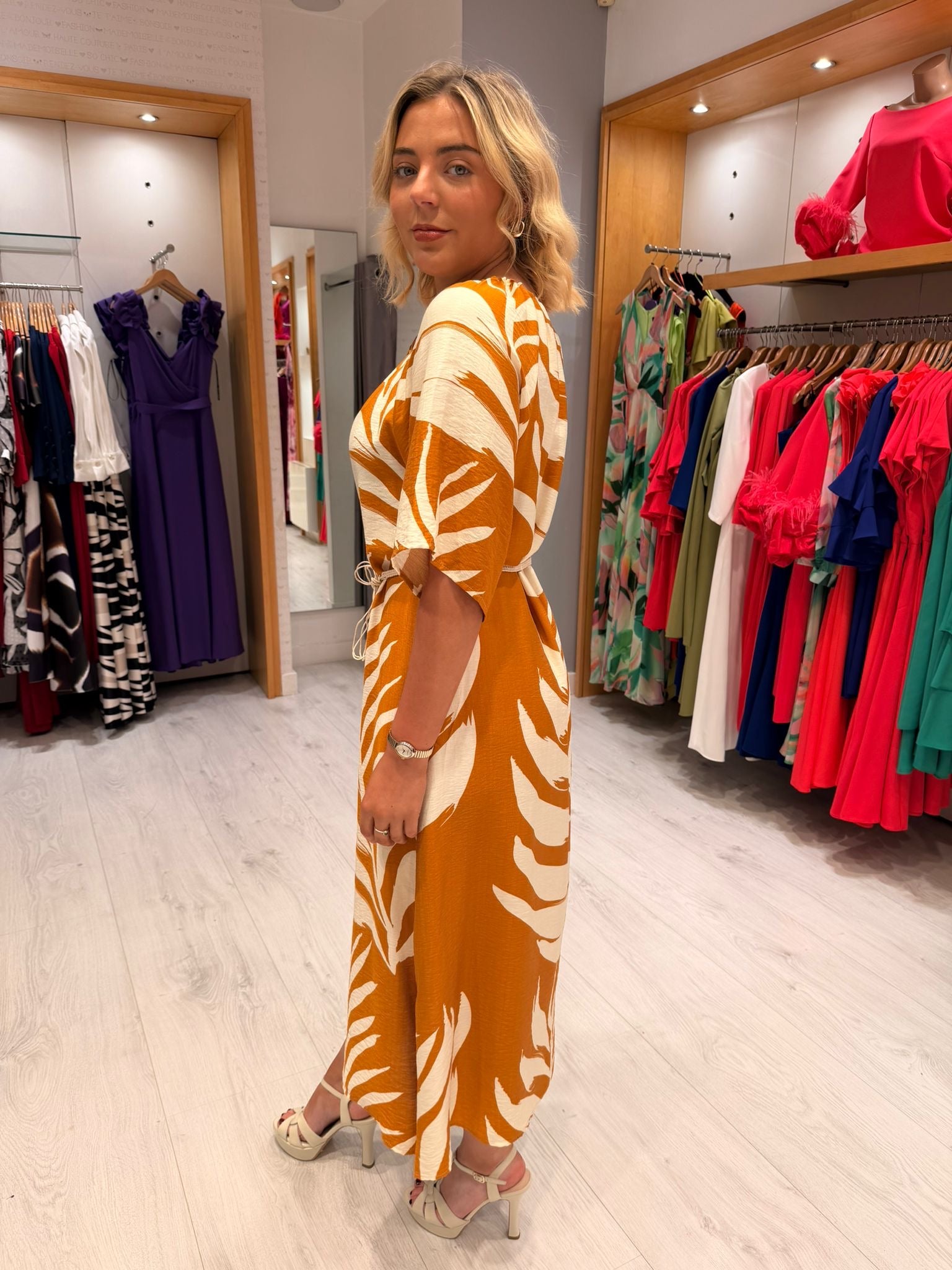 Smashed Lemon Orange Dress