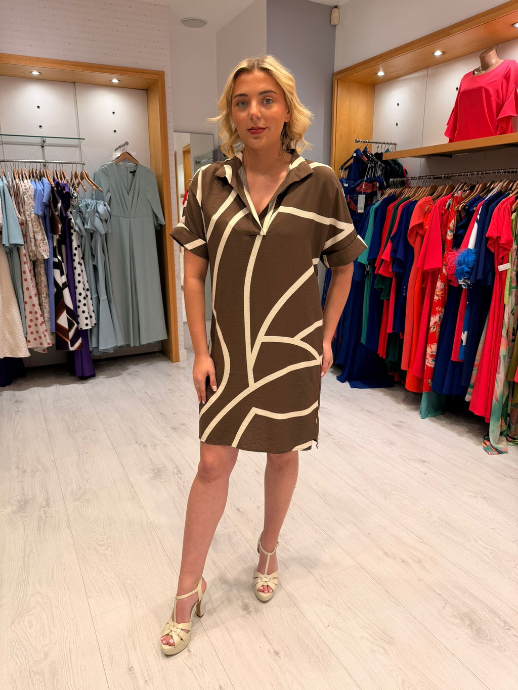 Yaya Brown Dress