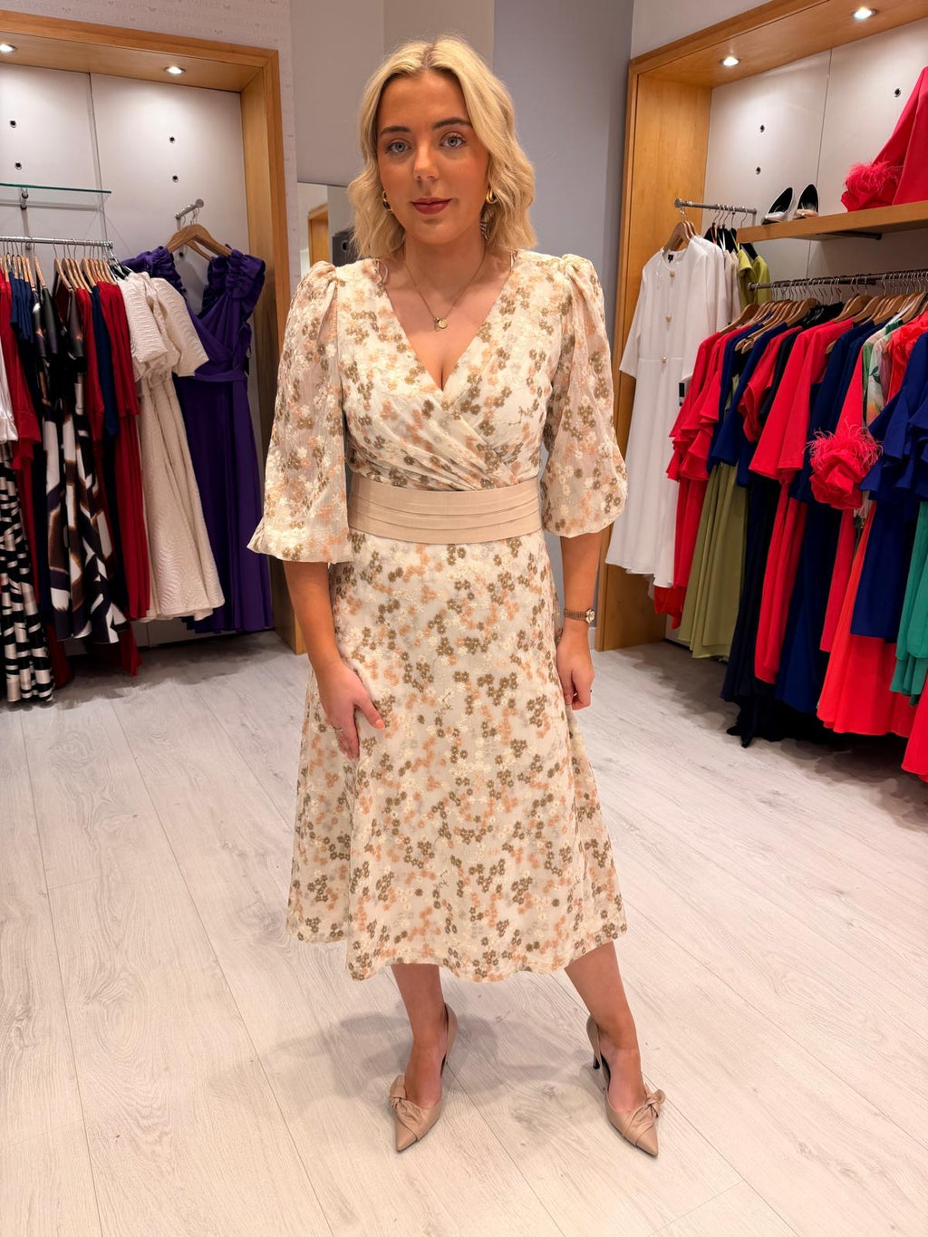 Rolemode Floral Midi Dress