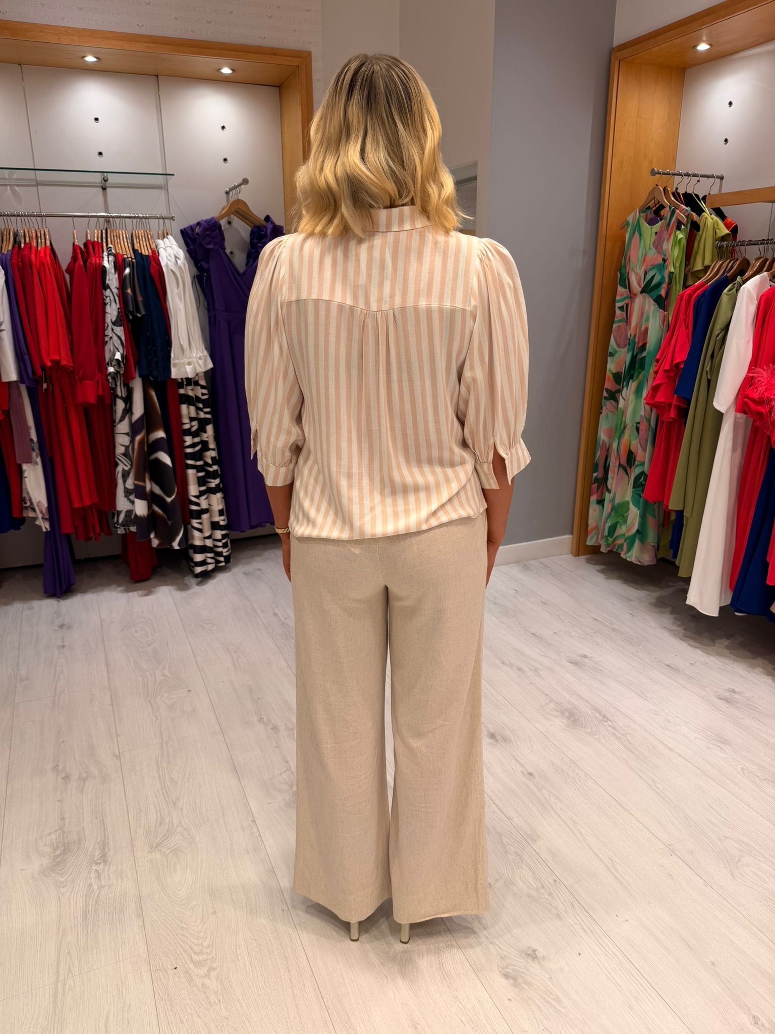 Smashed Lemon Stripe Top
