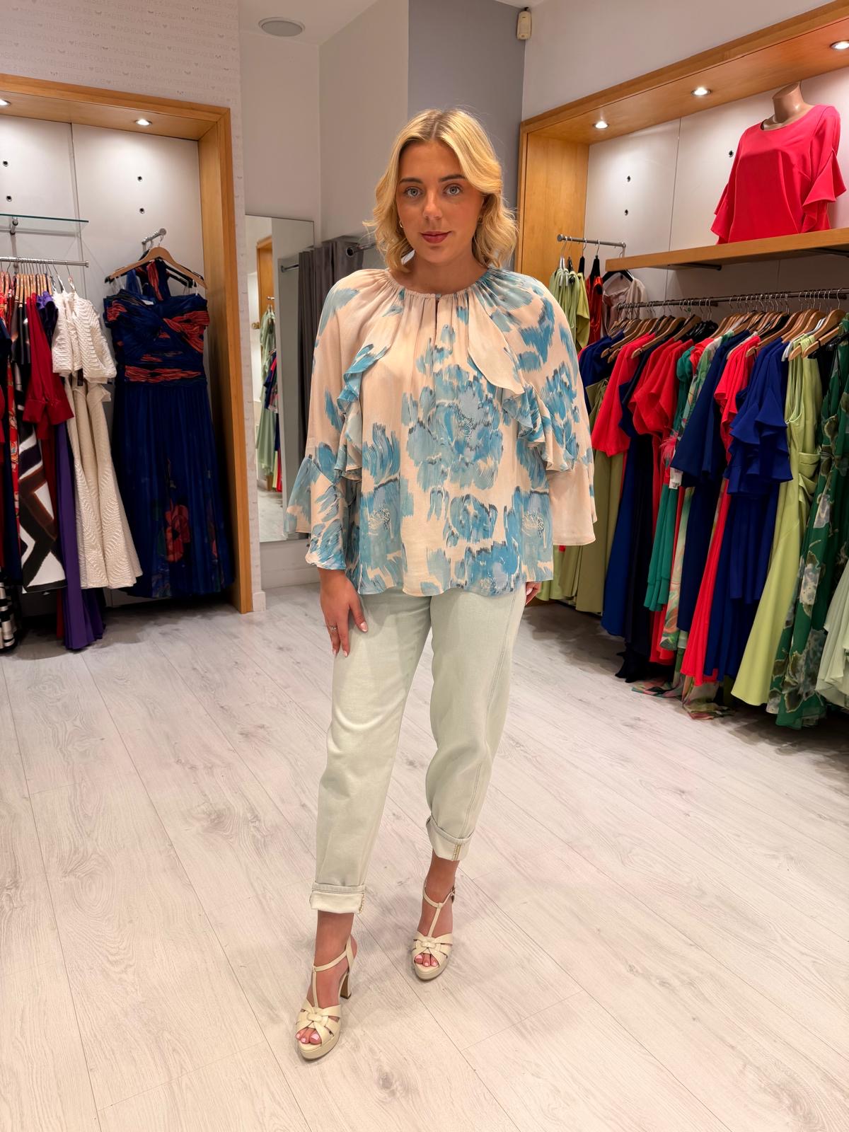 St Tropez Ruffle Blouse