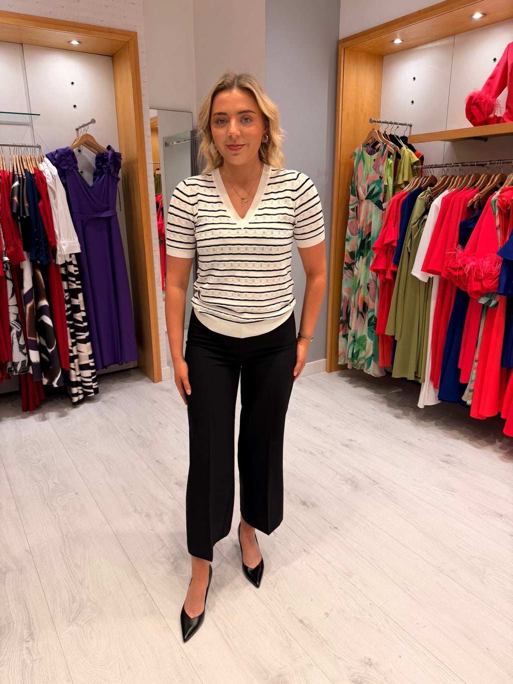 Smashed Lemon Stripe Knit Top