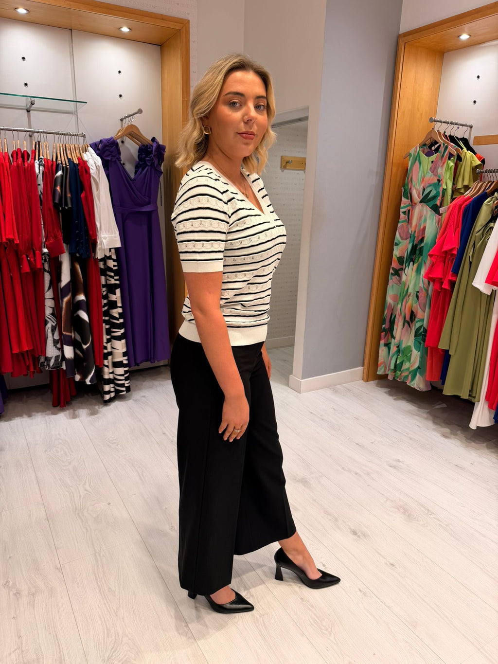 Smashed Lemon Stripe Knit Top