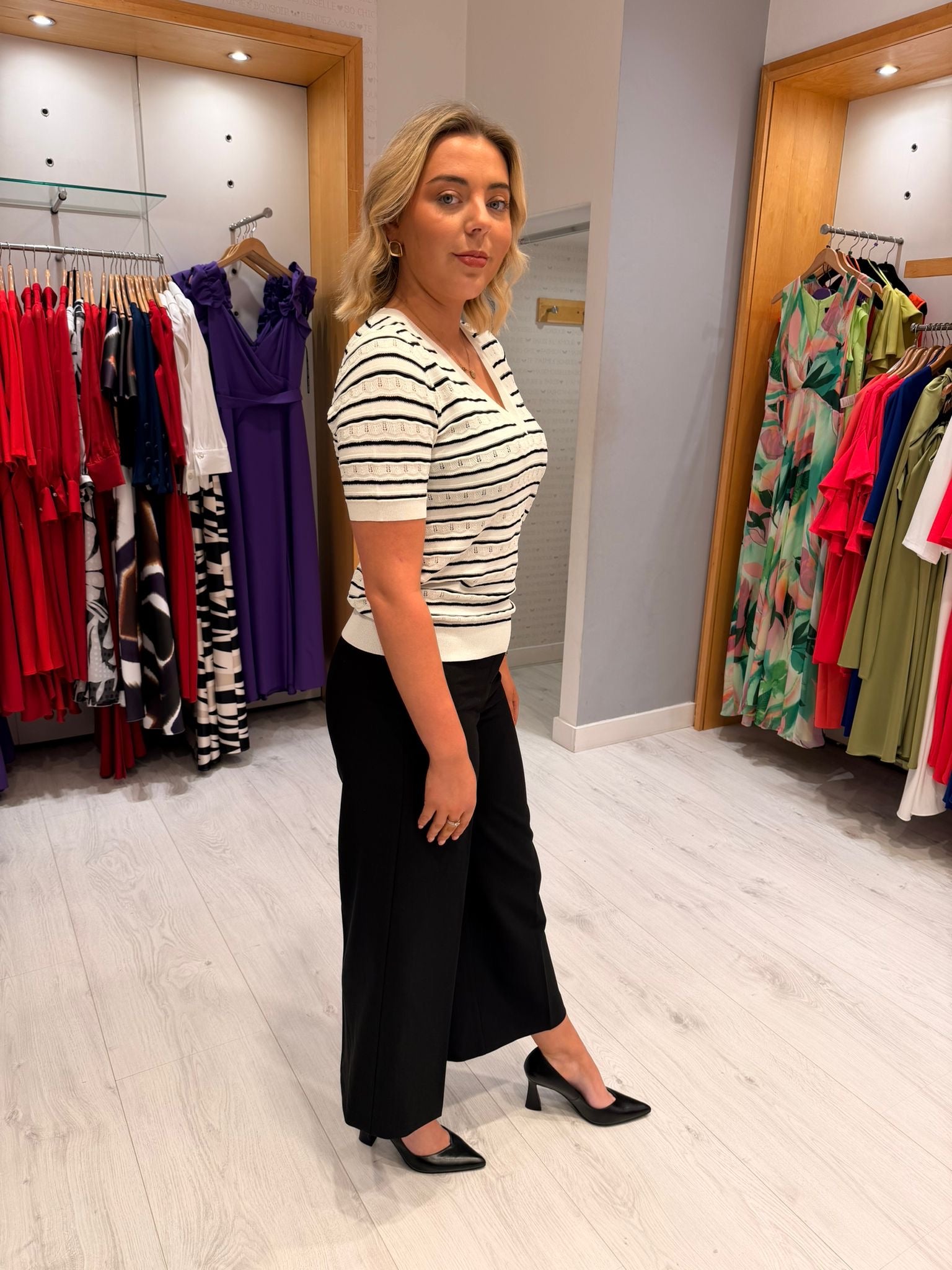 Smashed Lemon Stripe Knit Top