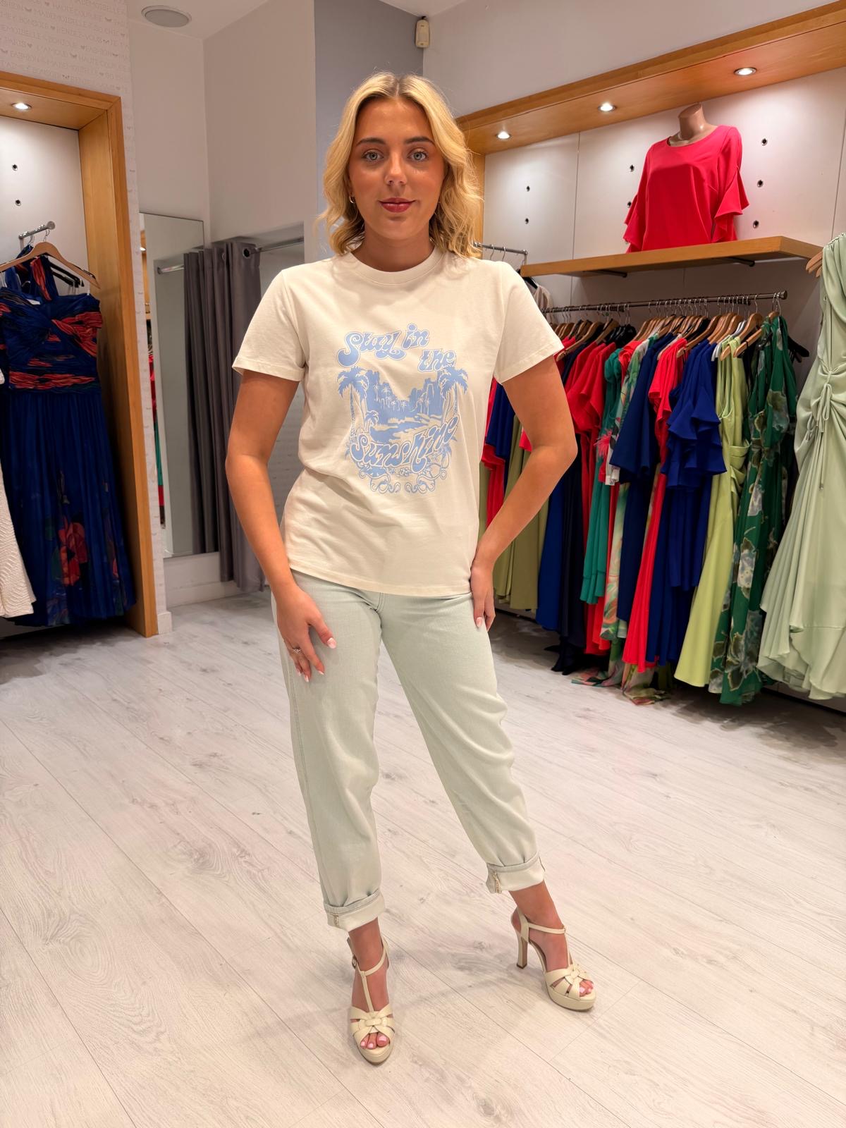 St Tropez White T-Shirt