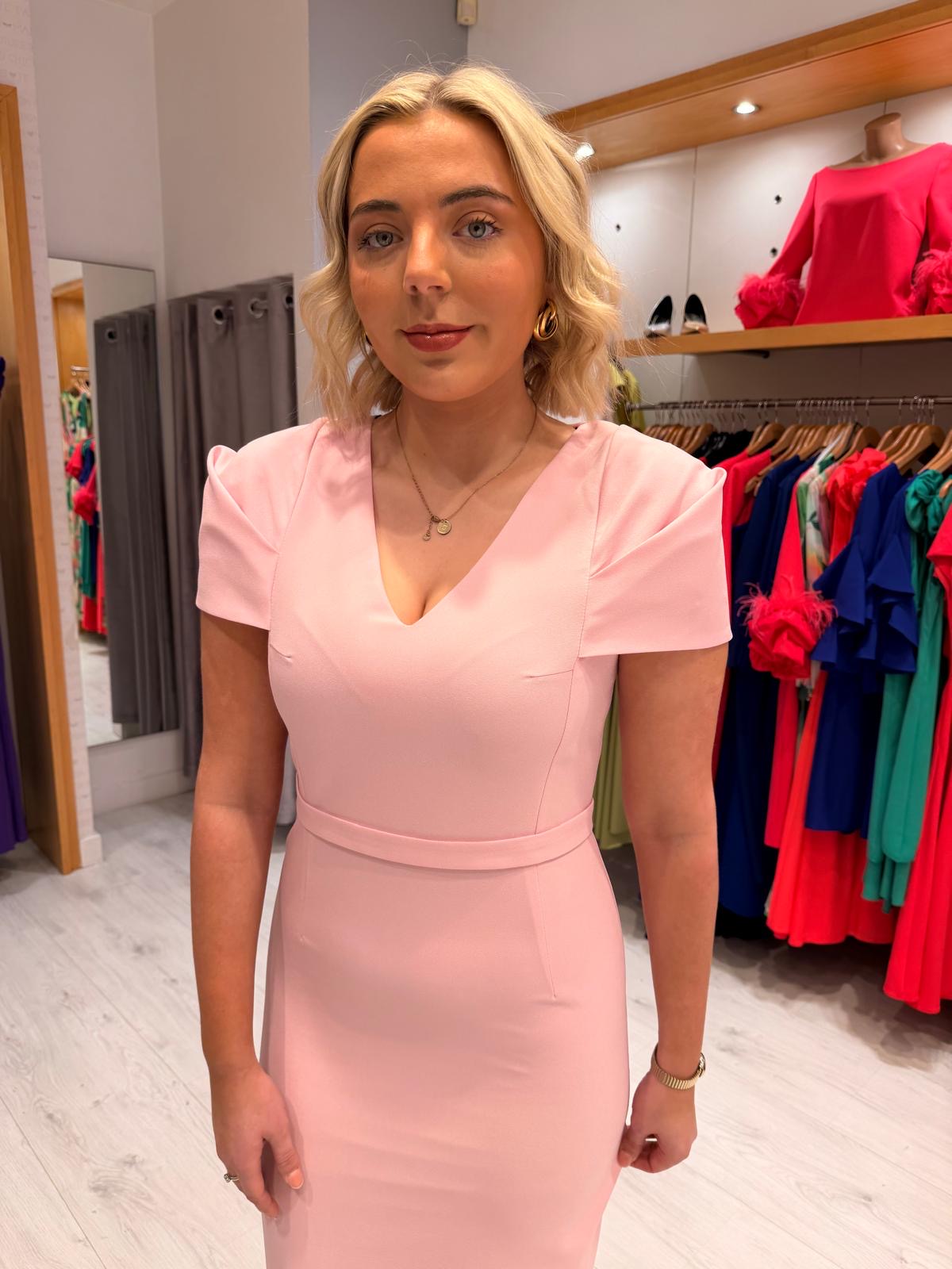 Arggido Pink Midi Dress