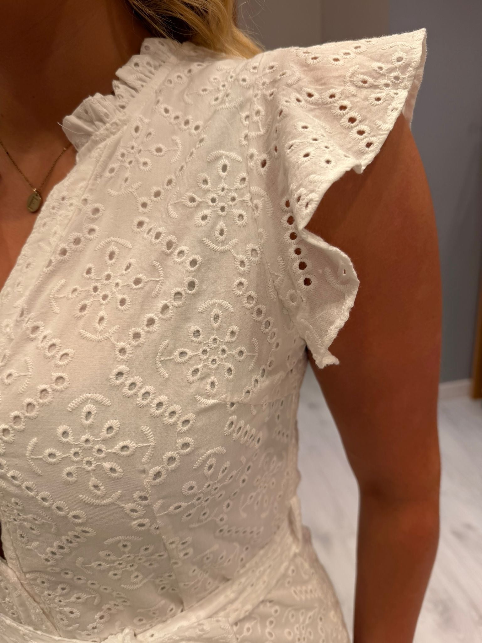 Smashed Lemon White Dress