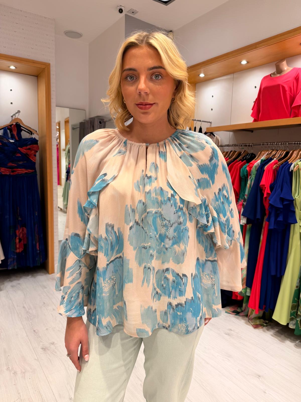 St Tropez Ruffle Blouse