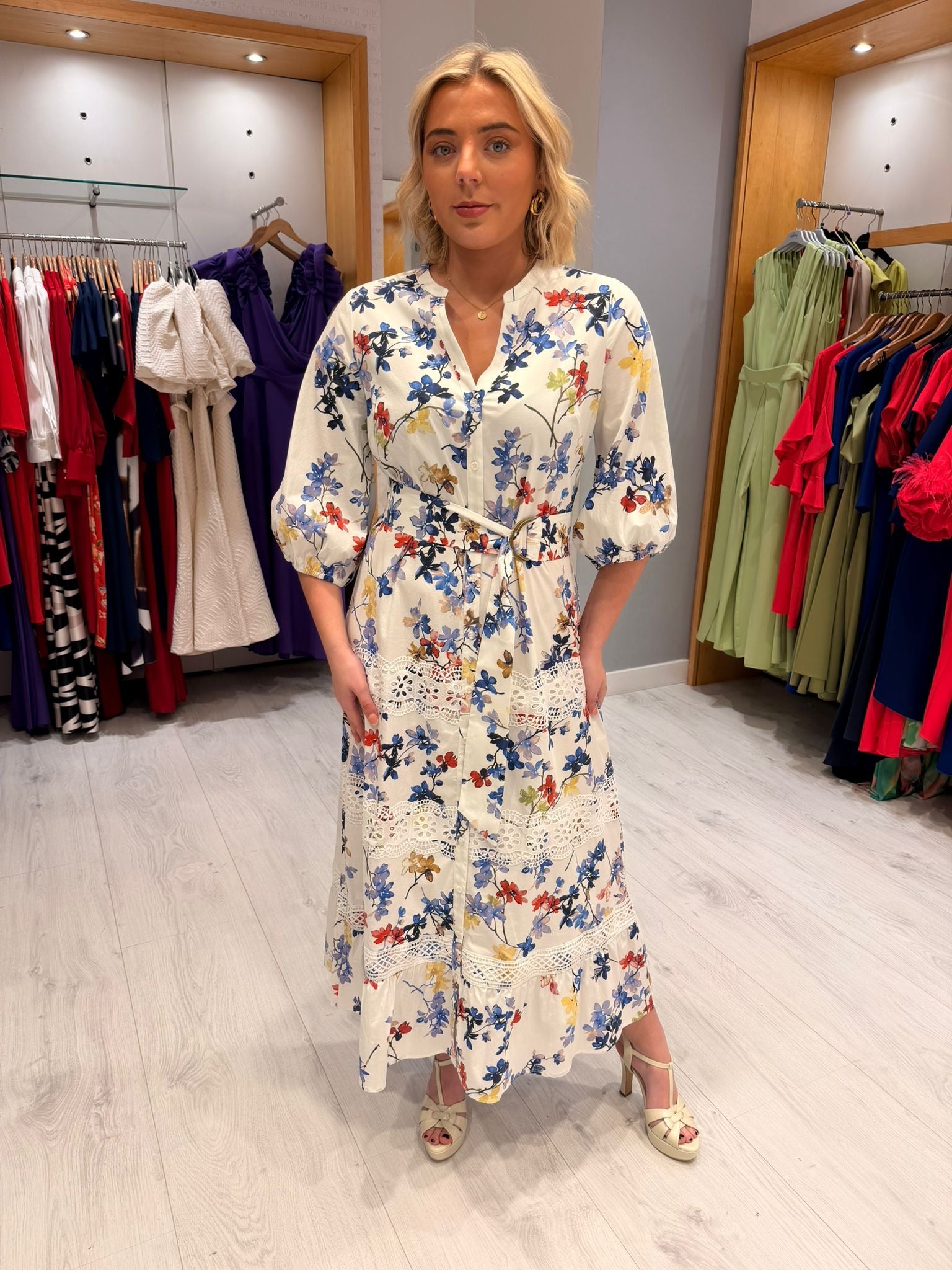 K Design Print Dress