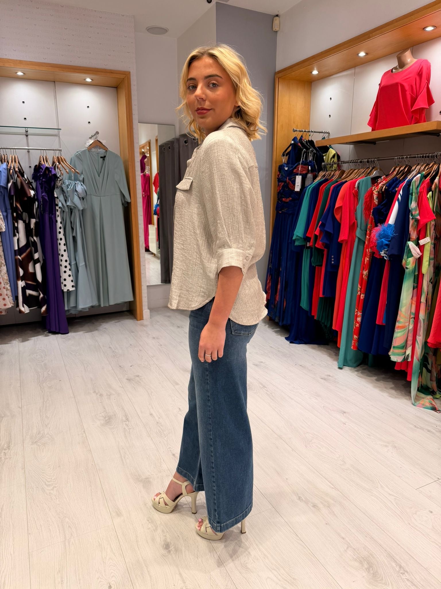 Co'Couture Silver Top
