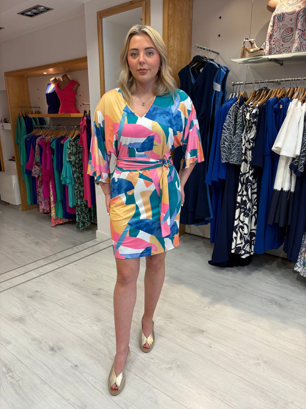 K Design Multi Print Sun Dress