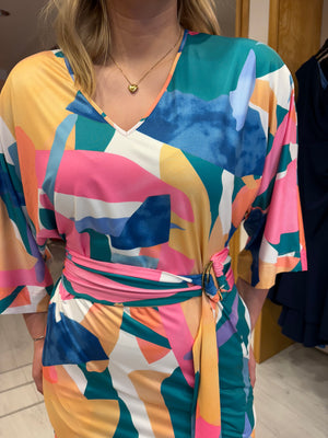 K Design Multi Print Sun Dress