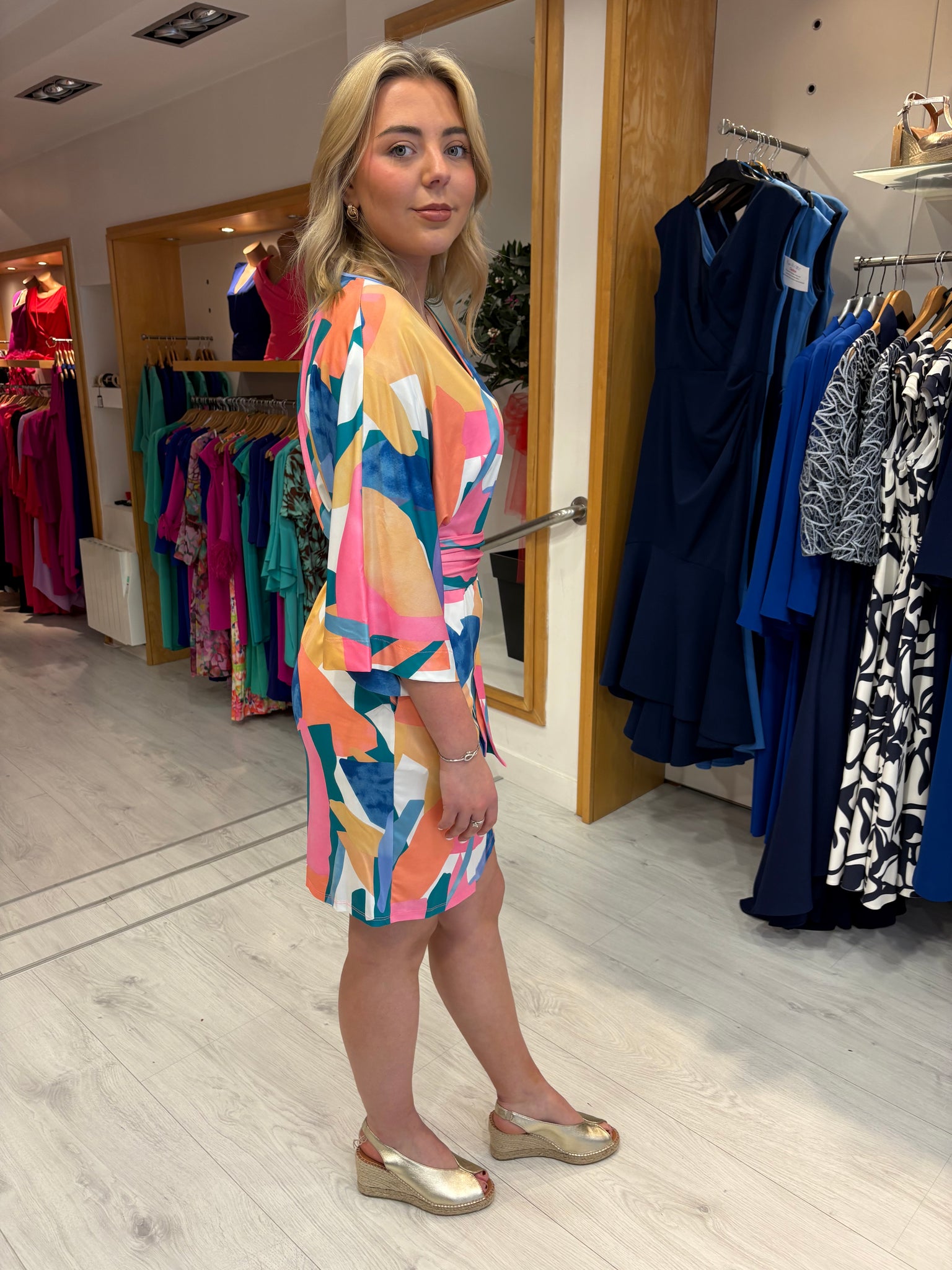 K Design Multi Print Sun Dress