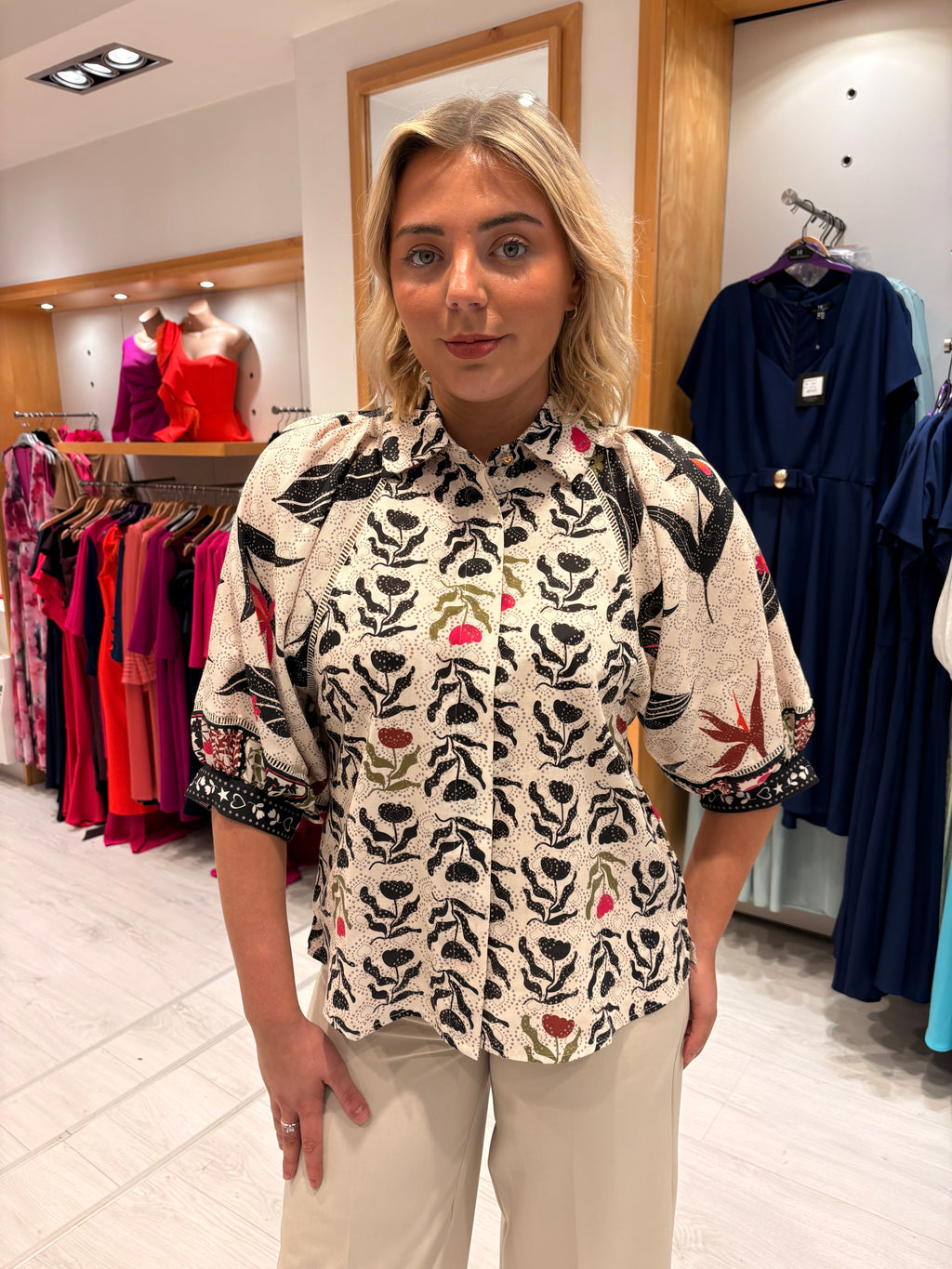 Emily Lovelock Print Blouse