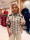 Emily Lovelock Print Blouse