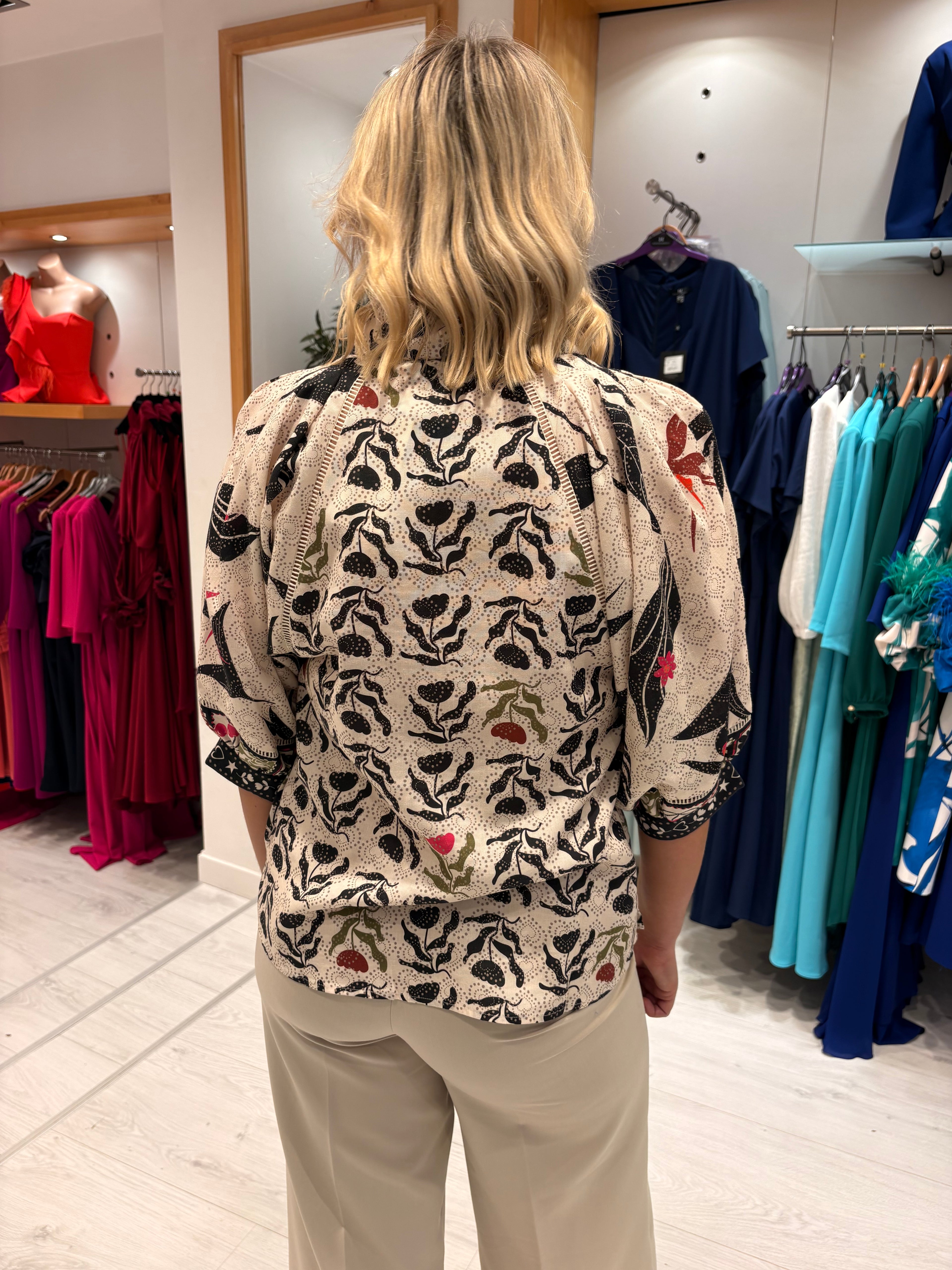 Emily Lovelock Print Blouse