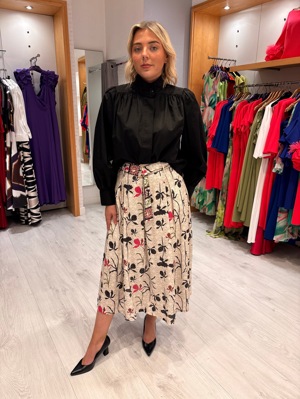 Emily Lovelock Print Skirt