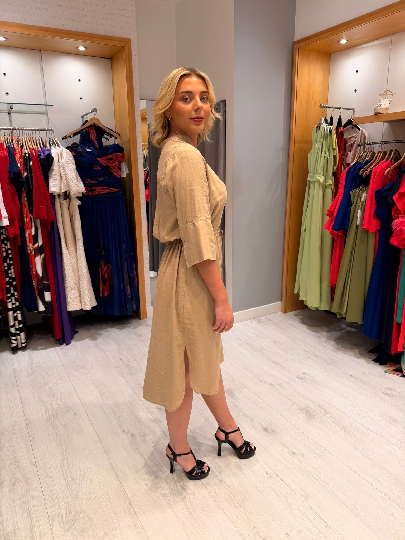 Soaked Beige Dress