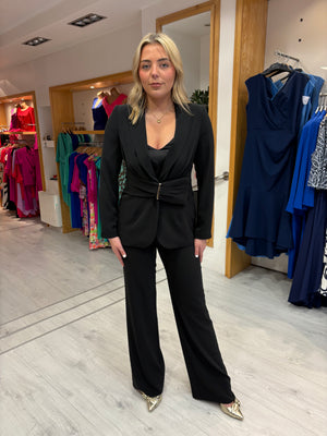Olimara Black Trouser Suit