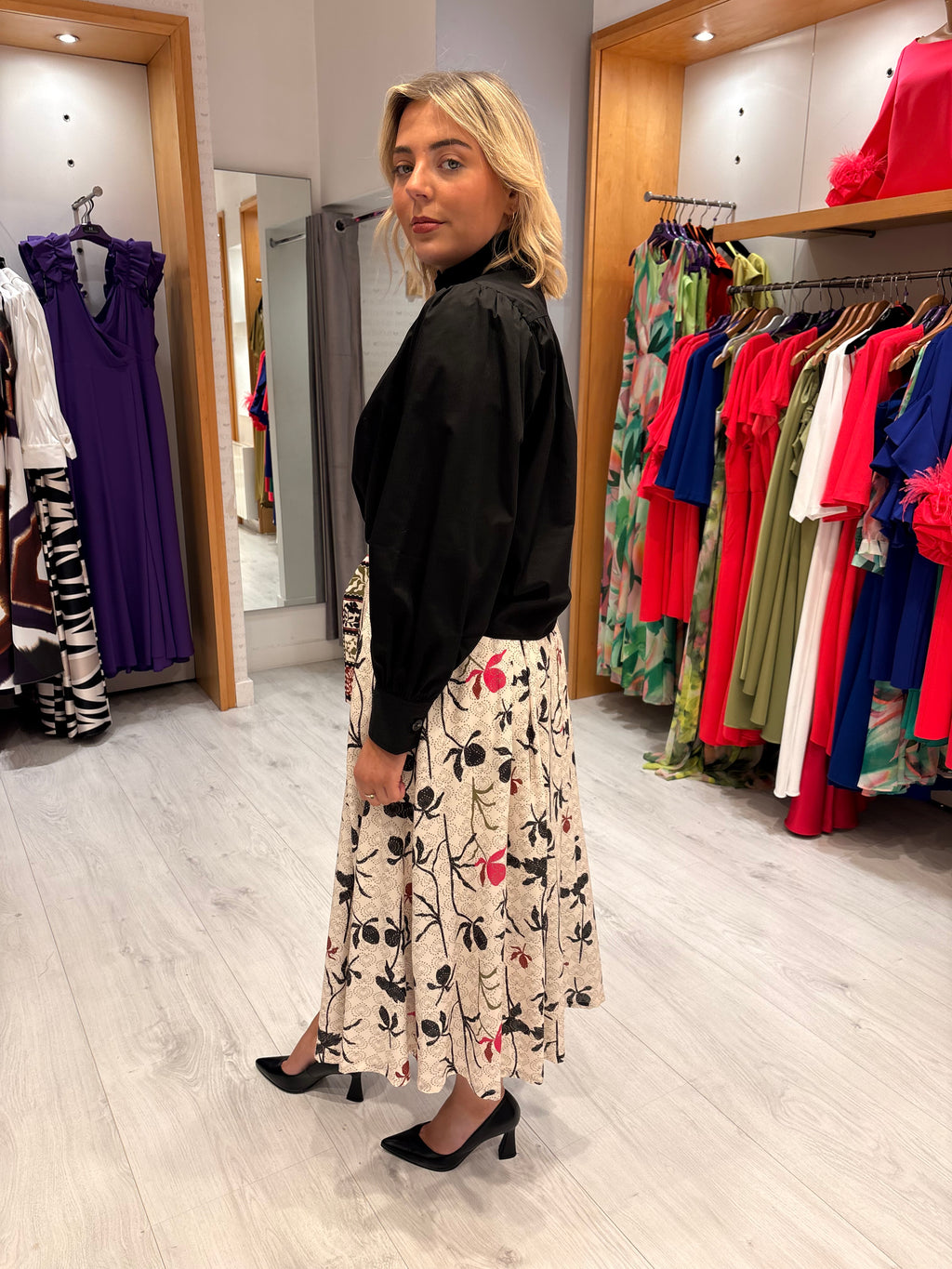 Emily Lovelock Print Skirt