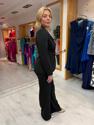 Olimara Black Trouser Suit