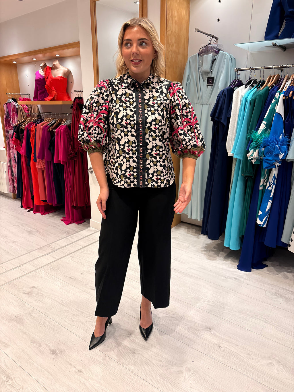 Emily Lovelock Print Blouse