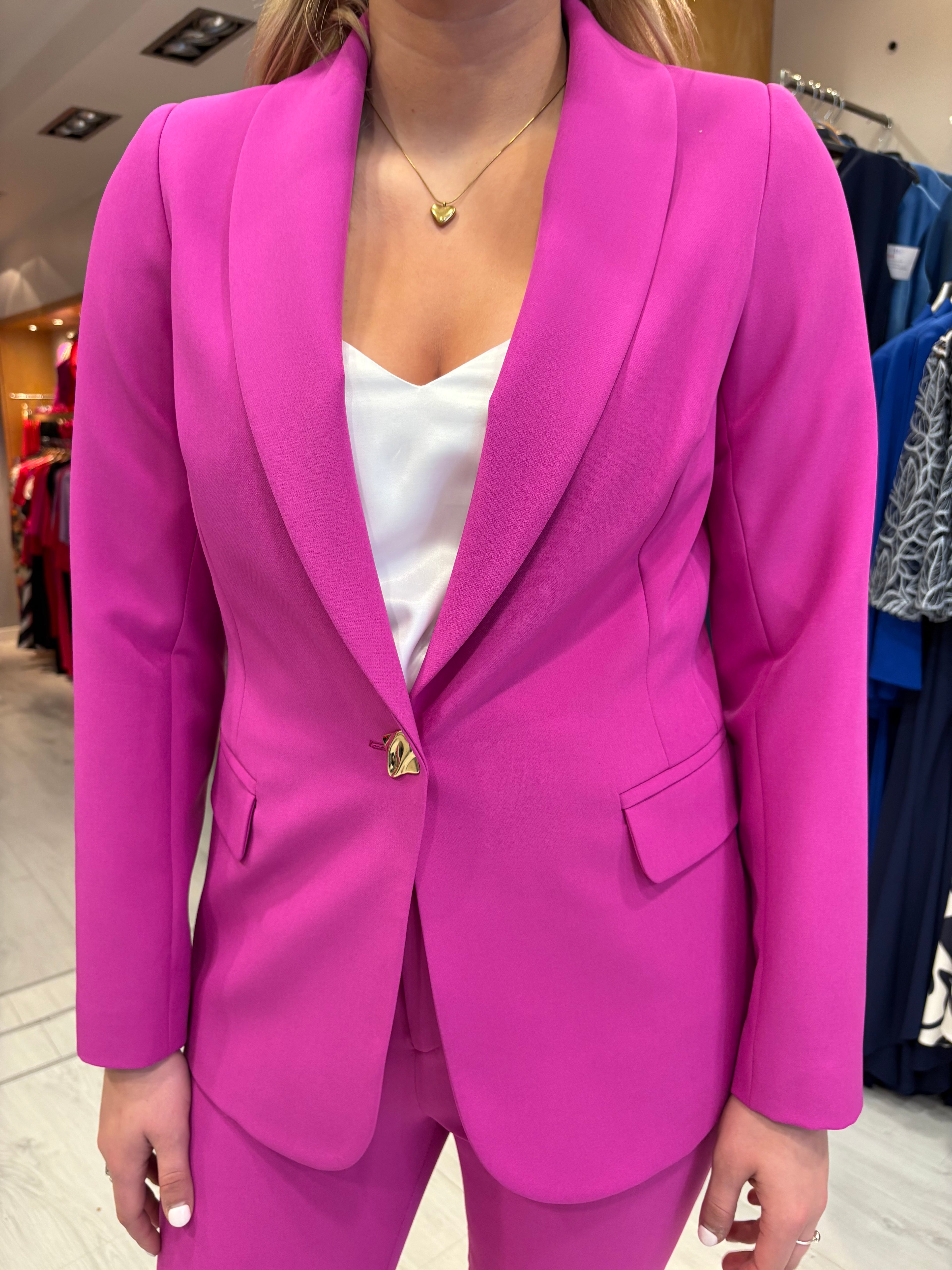 Olimara Fuchsia Trouser Suit
