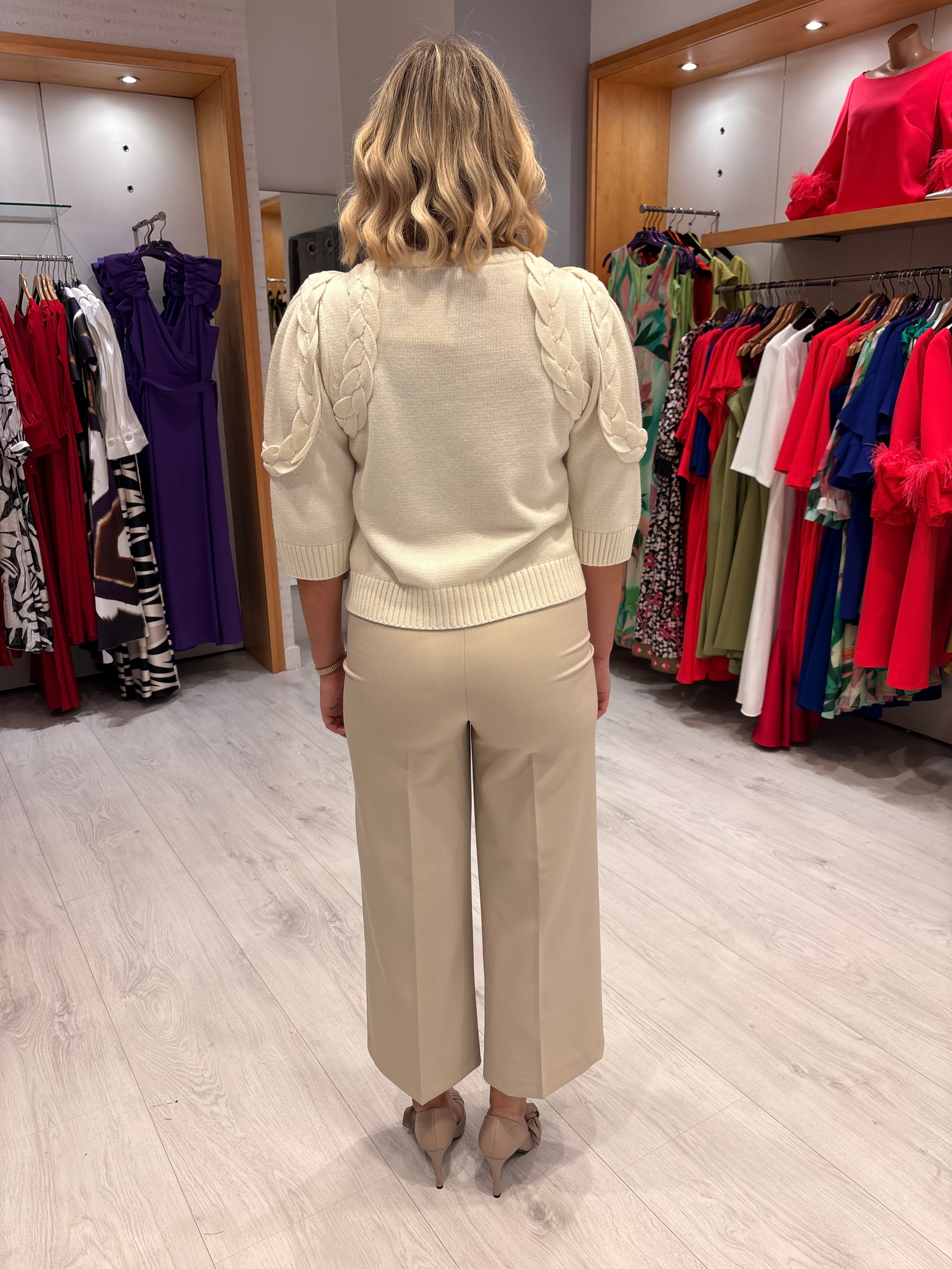 Karen By Simonsen Cream Knit