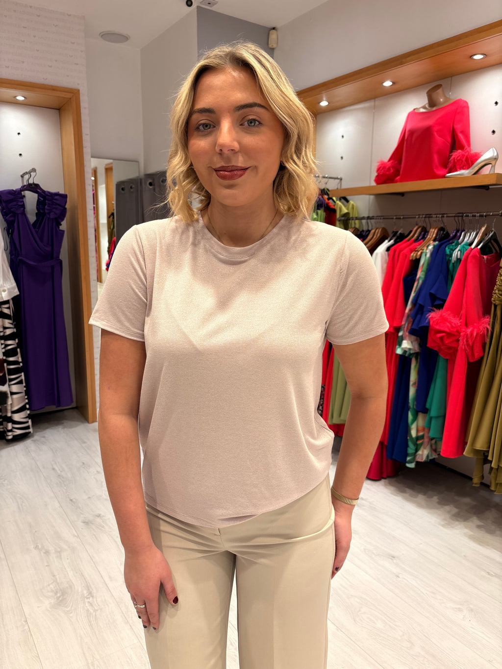 St Tropez Pink Shimmer Top