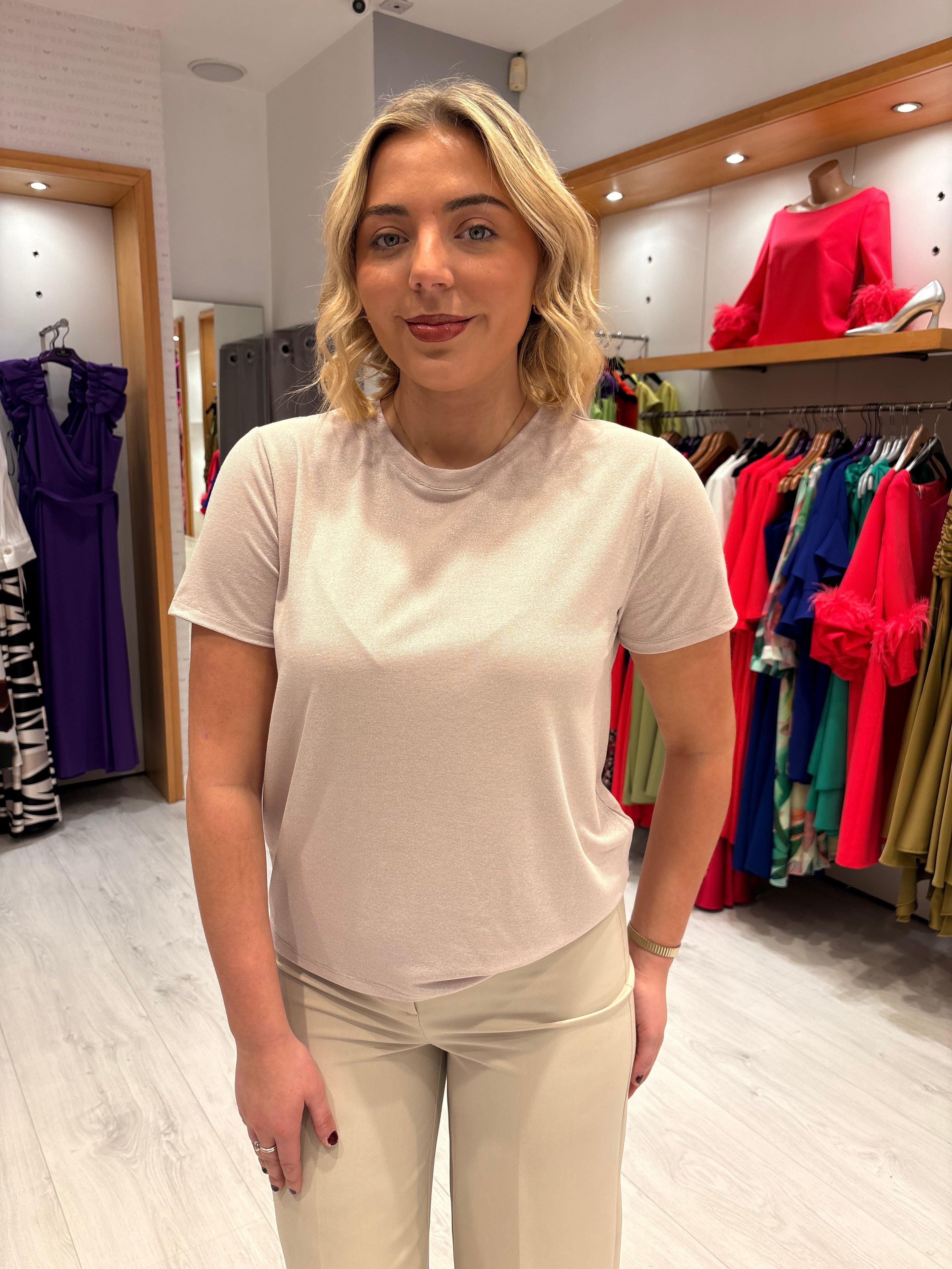 St Tropez Pink Shimmer Top