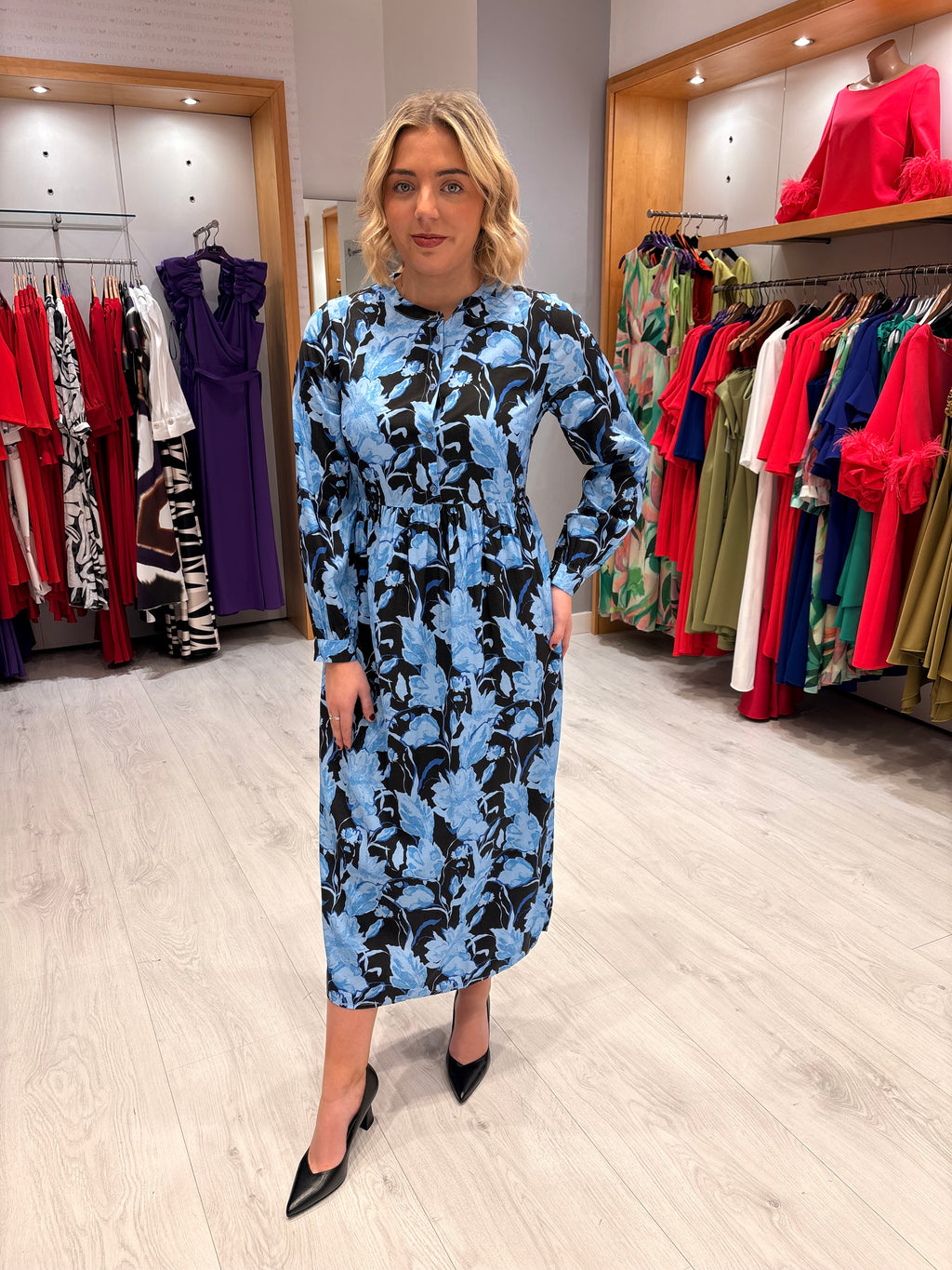 Kaffe Blue Flloral Dress