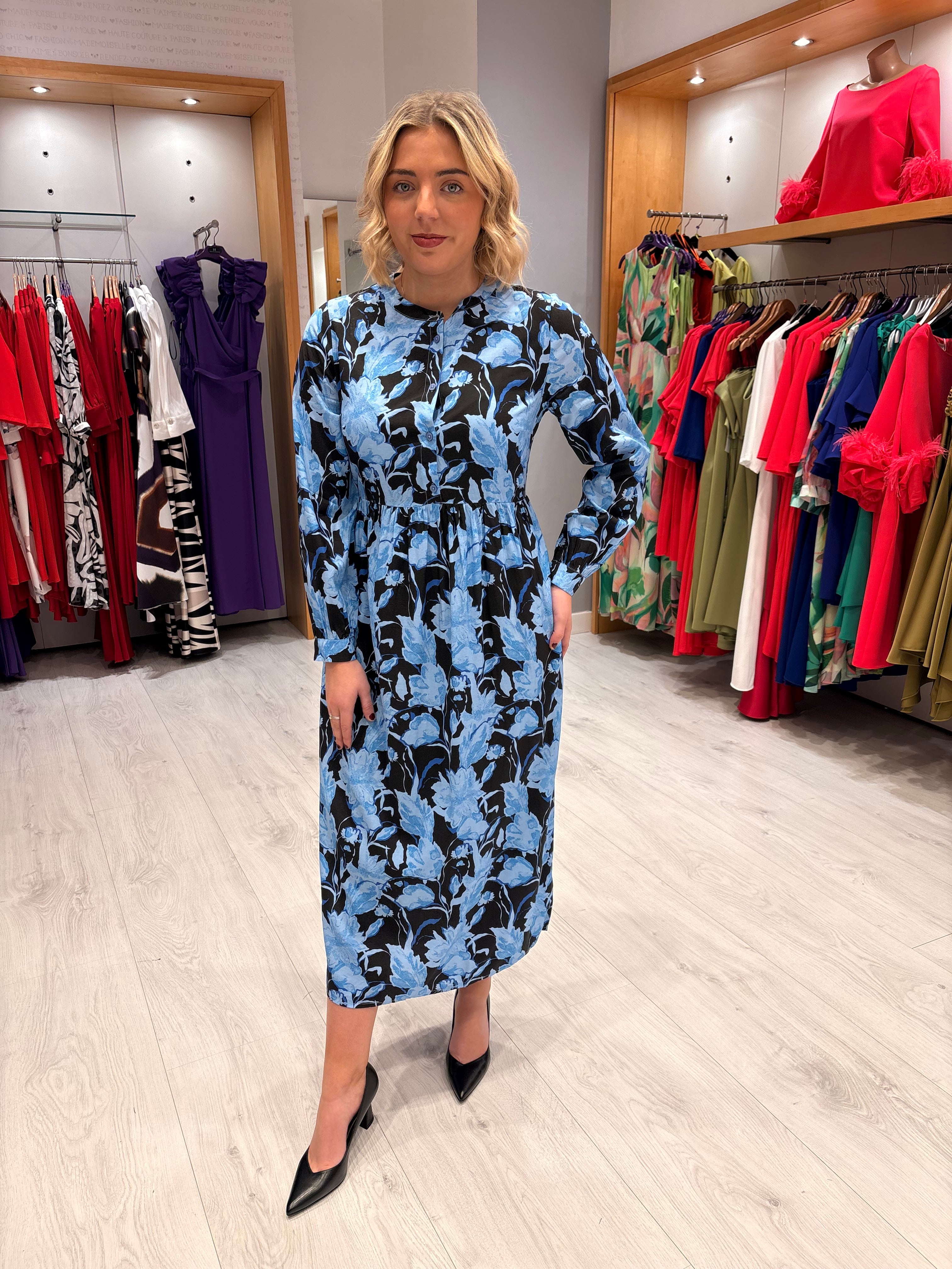 Kaffe Blue Flloral Dress