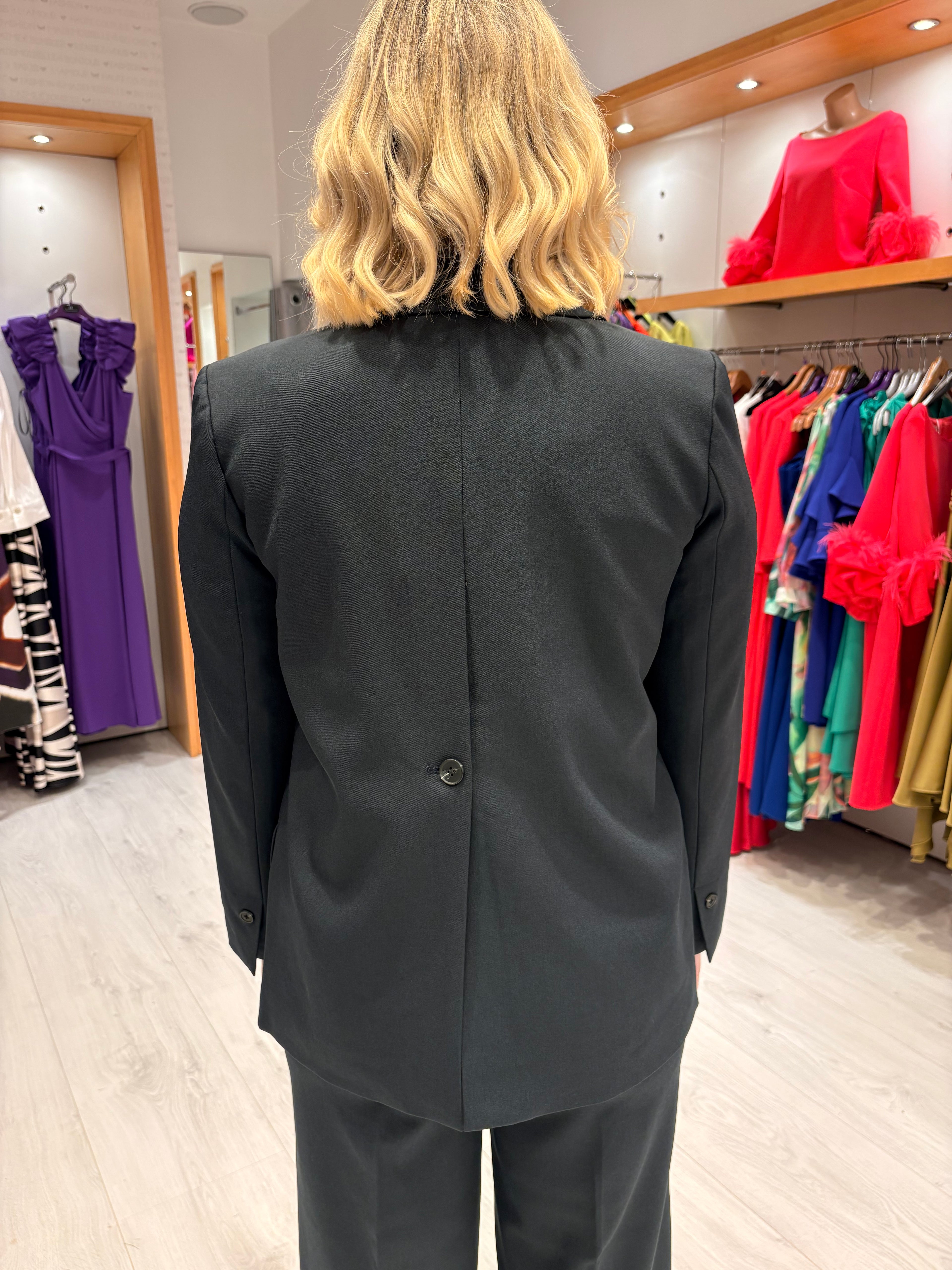 Soaked Navy Button Blazer