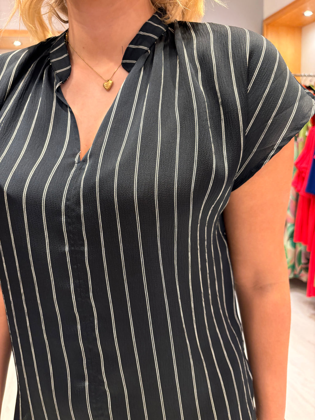 Soaked Navy Top