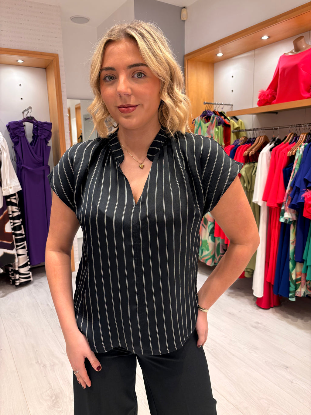 Soaked Navy Top