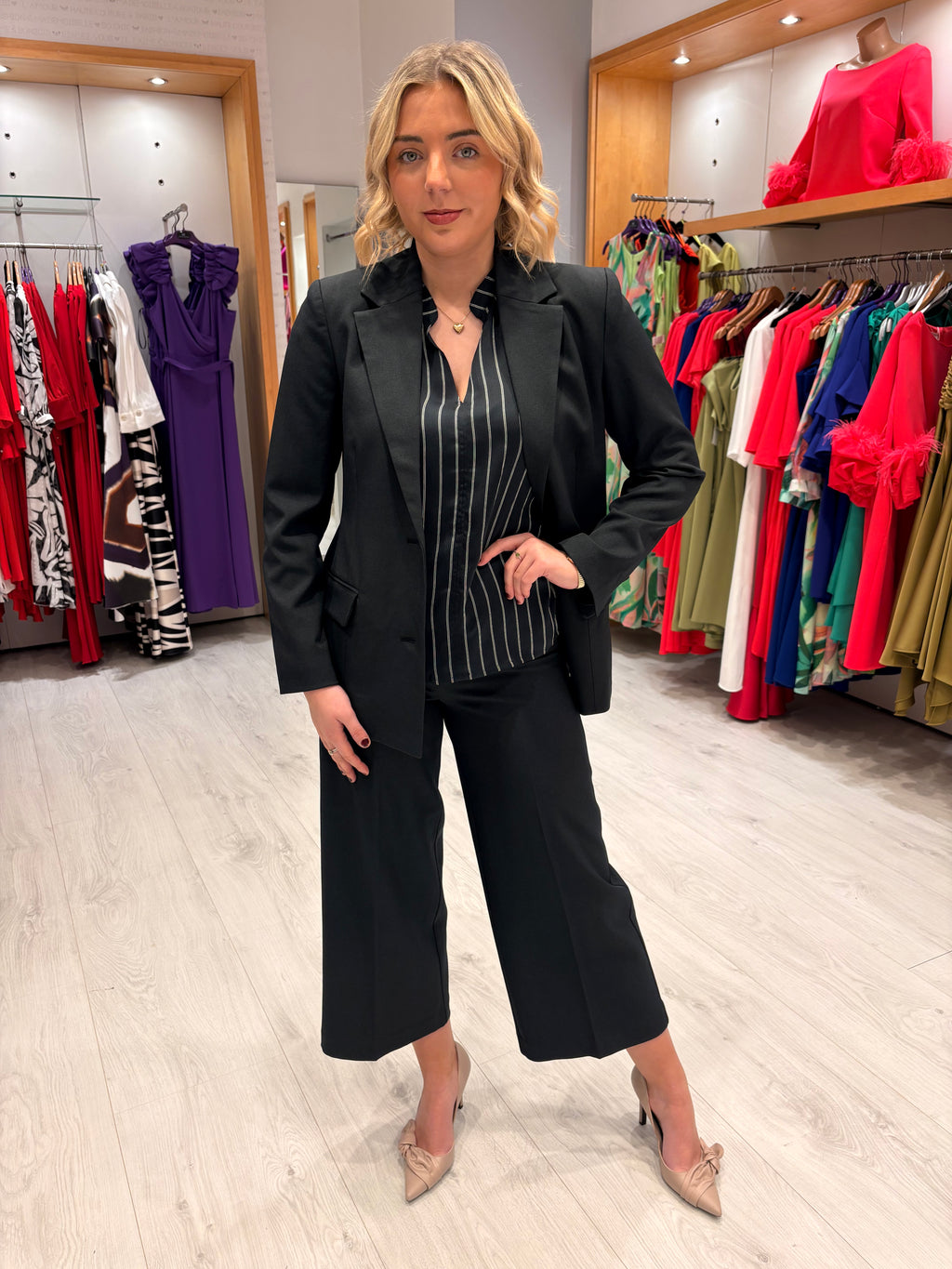 Soaked Navy Button Blazer