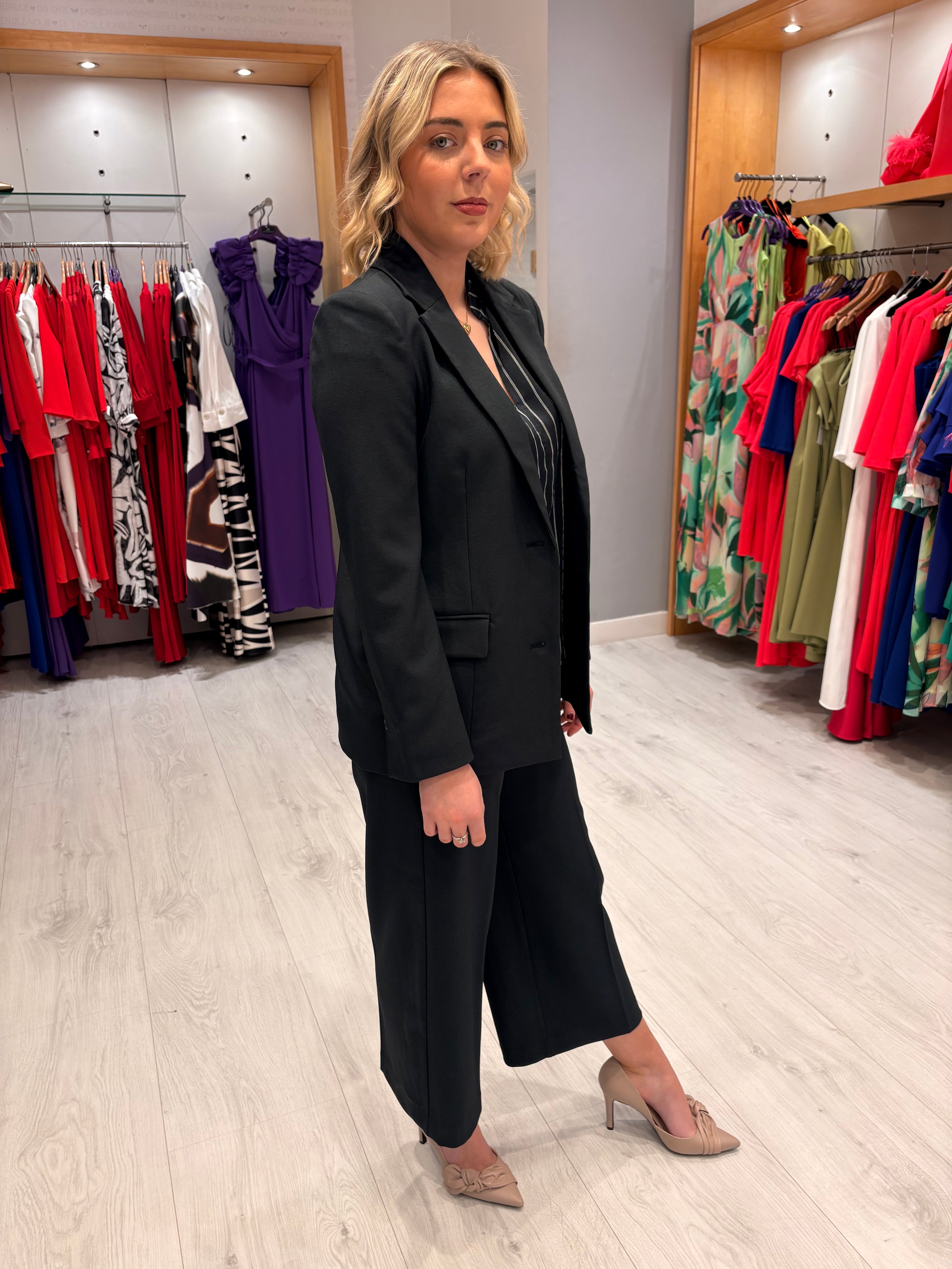 Soaked Navy Button Blazer